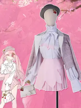 Милый костюм для косплея девушки, Женский Розовый праздничный костюм со шляпой для Сакуры Микуу, Униформа для Косплея на Хэллоуин, аниме-одежда, сшитая на заказ