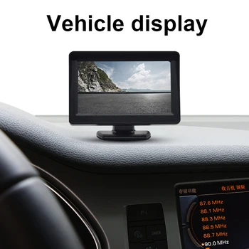 4,3-Дюймовый Автомобильный Дисплей Настольный HD-Дисплей Безопасная Парковка Задним Ходом TFT-LCD Экран Высокой Четкости для Автомобилей-Пикапов