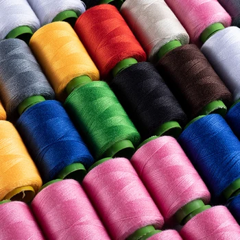 Швейные нитки 40/2 300 метров, полиэфирные нитки для ручного шитья, прострочки, квилтинга, Нитки для бытовой маленькой швейной машинки.