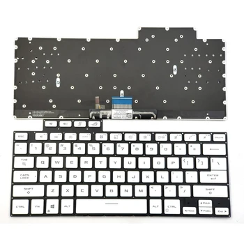 Новая Клавиатура для ноутбука Asus Zephyrus G15 GA503 GA503Q GA503QC GA503QE GA503QS GA503QM GA503QR M16 GU603H Белого Цвета с подсветкой
