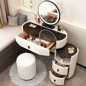 Современный туалетный столик со светодиодной подсветкой Mirros Домашний туалетный столик для спальни Доска для макияжа Toaletka Z Lustrem Мебель