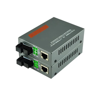 HTB-GS-03 AB 10/100/1000 М волоконный приемопередатчик FTHH Однорежимный SC Порт 20 КМ Fast Ethernet Медиаконвертер