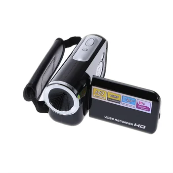 Портативная цифровая камера Mini Video DV с разрешением 16 миллионов пикселей, светодиодная вспышка, цифровой зум 20 дюймов (черный)