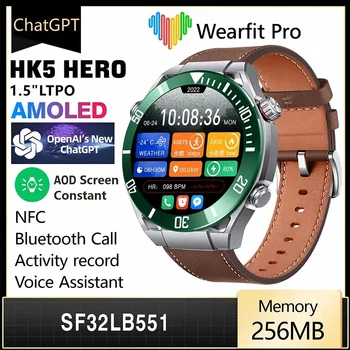 2023 Новинка для Huawei HK5 HERO Смарт-часы мужские с AMOLED-экраном, компас, NFC, Bluetooth, вызов, GPS-трекер, мониторинг здоровья, умные часы