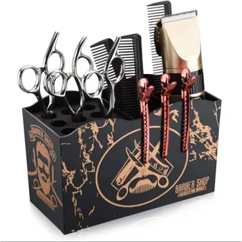 Ящик для хранения парикмахерских инструментов большой емкости, Парикмахерские ножницы, Зажимы для гребней, Стойка для хранения инструментов для укладки в салоне, Косметический Органайзер