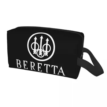 Косметичка с Логотипом Berettas Gun для Женщин, Косметический Органайзер для Путешествий, Кавайные Военные Сумки Для Хранения Туалетных Принадлежностей
