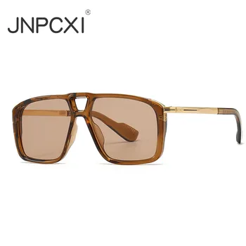 JNPCXI 2023, Новое поступление, мужские солнцезащитные очки в стиле ретро с двойными мостами Pilot, Модные оттенки UV400, женские Брендовые дизайнерские солнцезащитные очки в стиле панк.