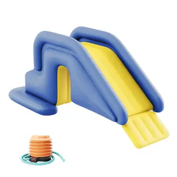 Надувная горка для бассейна для детских развлечений, игрушечные горки в аквапарке с защитой от опрокидывания, надувные горки для игр на поверхности воды