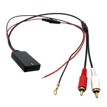 Универсальный модуль приемника Bluetooth AUX, 2 кабеля RCA, автомобильный радиоприемник, стерео Беспроводной аудиовход, воспроизведение музыки для грузовика Auto