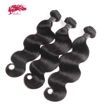 Объемные пучки человеческих волос для чернокожих женщин Ali Queen Virgin Human Hair Weave длиной 40 дюймов Продвижение натуральных волос с двойной вытяжкой