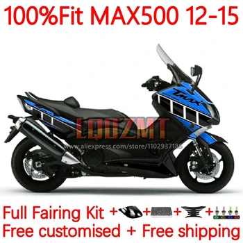 Инжекционный счастливый синий Обтекатель Для YAMAHA MAX-500 TMAX500 TMAX T MAX 500 MAX500 2012 2013 2014 2015 T-MAX500 12 13 14 15 33No.133