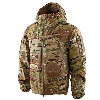 Зимняя куртка Военно-тактическая Водонепроницаемая Ветрозащитная, Устойчивая к высоким температурам, сохраняющая тепло, Армейская Походная Охотничья одежда