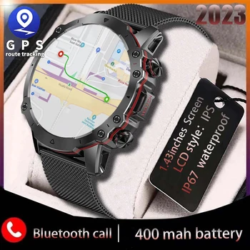 2023 Новые спортивные часы с GPS-навигатором, мужские смарт-часы в механическом стиле для Android версии Huawei IOS, смарт-часы с голосовым BT-вызовом, смарт-часы с искусственным интеллектом