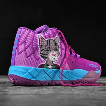Детская баскетбольная обувь Zapatillas, Модные цветные молодежные баскетбольные кроссовки, Тренировочные кроссовки для бега