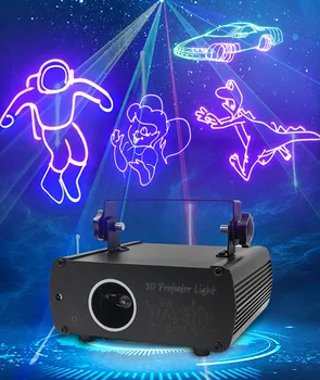 Полноцветная Анимация Лазерная Проекция Световой панели KTV Beam Effect RGB Лазерная Сцена Банджи Лазерные Фонари DJ Диско-Бар Клубная Лампа Для вечеринки