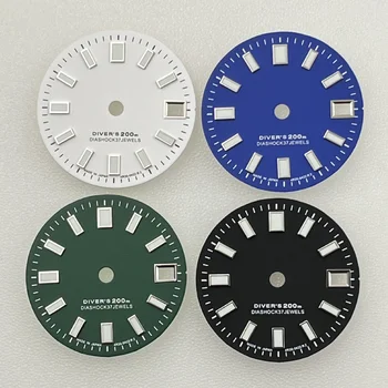 28,5 мм Циферблат для часов Seiko NH35 Механизм Механический циферблат Светящиеся циферблаты Модификация Запчасти Аксессуары