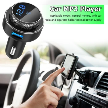 Автомобильный FM-передатчик GC16 Беспроводной Модулятор Bluetooth-совместимой Громкой связи TF U Диск MP3-плеер QC3.0 Двойной USB QC3.0 Быстрое Зарядное устройство