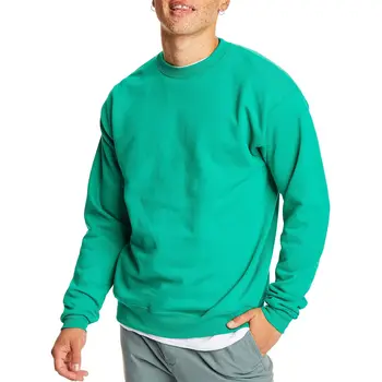 Мужская толстовка, пуловер из смеси хлопка, толстовка с круглым вырезом для мужчин