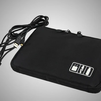 Домашний органайзер Электронная сумка Органайзеры для жесткого диска Кабели для наушников USB Флэш-накопители Дорожный чехол Цифровая сумка для хранения