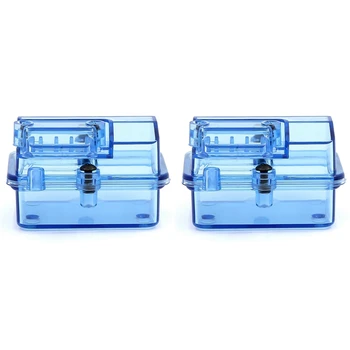 2X Синий пластиковый водонепроницаемый приемник для деталей для модернизации радиоуправляемого автомобиля Huanqi 727 / Slash