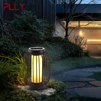Современная уличная газонная лампа PLLY Dolomite LED Винтажное солнечное освещение Водонепроницаемый IP65 для внутреннего фонаря в саду во внутреннем дворике