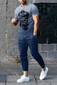Мужская модная футболка Black Gradient Queen с 3D принтом, мужские комплекты, повседневный костюм