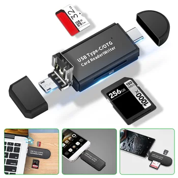 OTG Micro SD Card Reader USB 2.0 Type C Micro Usb Card Reader Для USB Micro SD Адаптера Флэш-накопителя Smart Memory Card Reader