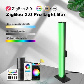 ZigBee 3.0 RGBCCT 4 Вт Световая панель GLEDOPTO DC5V USB Tuya Smart Life SmartThing Homey Alexa App Voice RF Пульт Дистанционного Управления Ночник