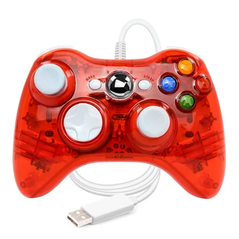 Проводной игровой контроллер USB, игровой геймпад с двойным ударом, Высокочувствительная кнопка, высокоточный джойстик для Microsoft Xbox 360