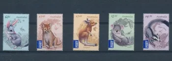 5 ШТ., Австралия, 2011, Млекопитающие, Марки с животными, Настоящие оригинальные марки для коллекции, MNH