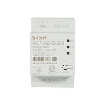 ACREL AGF-AE-D /200 Однофазный трехпроводной счетчик энергии для защиты от рефлюкса фотоэлектрических систем с цифровым дисплеем