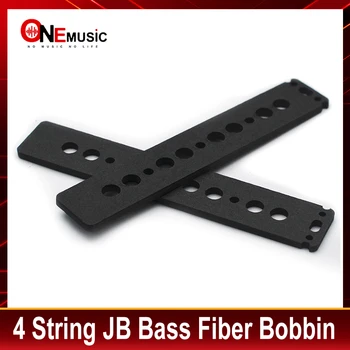 10 комплектов (20шт) 4-струнный звукосниматель JB для баса Волоконная катушка для джазовой бас-гитары DIY Запчасти Волоконная катушка для шеи или моста Черный