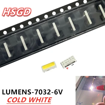 50ШТ 100ШТ/лот Edge SMD LED 7032 6V 1W 160mA Холодный белый высокой мощности для подсветки телевизора