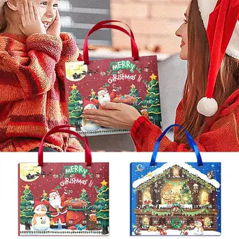 Рождественские украшения, Адвент-календарь, Рождественский календарь, подарочные коробки, обратный отсчет Рождества на 24 дня, подарочные коробки для детей