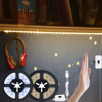 USB-лампа с датчиком движения, водонепроницаемый Датчик размаха рук, подсветка телевизора с постоянным напряжением 5 В, Кухня, светодиодная лента, Ночник, Декор гардероба