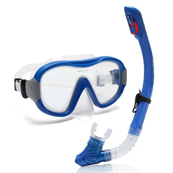 Зеркало из закаленного стекла, маска для подводного плавания, профессиональный набор для подводного плавания, противотуманные очки, Снаряжение для плавания, рыбалки, бассейна