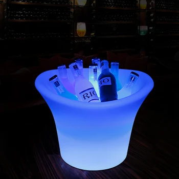 Настольная лампа OUFULA LED Ice Bucket Creative с дистанционным управлением для вина и пива, 16 цветных полосок, зарядка через USB