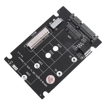 Карта-адаптер 2 в 1 NGFF M.2 B + M Key Mini PCI-E или mSATA SSD к SATA III для полноценного msata SSD/ 2230/2242/2260/22x80 М2