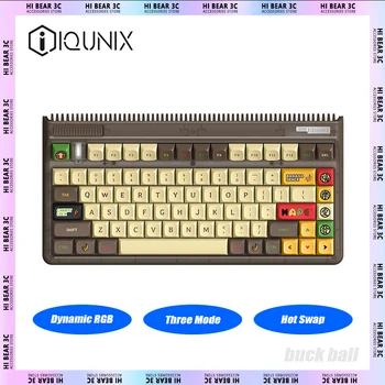 Механическая клавиатура IQUNIX OG80 Трехрежимная Горячая замена 83 клавиши Беспроводная игровая клавиатура Динамическая эргономика RGB Pc Gamer Mac Office