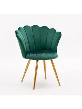 Скандинавский минималистичный стул для макияжа, чистый красный светильник Ins, роскошный обеденный стул, стул для принцессы в домашней спальне, стул для нейл-арта