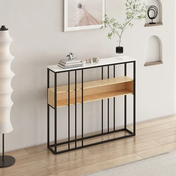Аркадный Приставной Столик Для хранения Вещей Small Nordic Luxury Black Slim Side BedroomTable Design Mesas De Centro Para Sala Lujo Мебель для дома