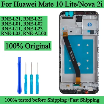 RNE-L21 L22 RNE-L01 L02 Оригинальный ЖК-дисплей Для Huawei Mate 10 Lite С Сенсорным Экраном и Дигитайзером В Сборе Для экрана Nova 2i
