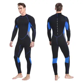 Мужской гидрокостюм из неопрена толщиной 3 мм для всего тела, водолазный костюм, сохраняющий тепло в холодной воде, водолазный купальник для серфинга, сноркелинга, плавания