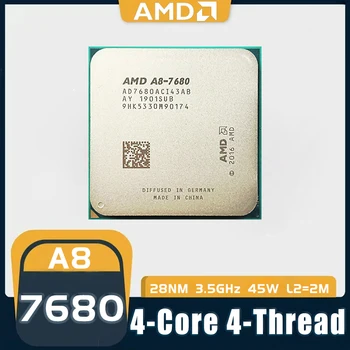 Новый Четырехъядерный Настольный процессор AMD A8 серии A8-7680 A8 7680 с частотой 3,5 ГГц L2 = 2 М 45 Вт DDR3 Socket FM2 +, но без кулера