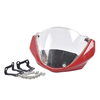 Лобовое стекло мотоцикла, головной убор, обтекатель лобового стекла для Ducati Monster 696 795 796 M1100, красный