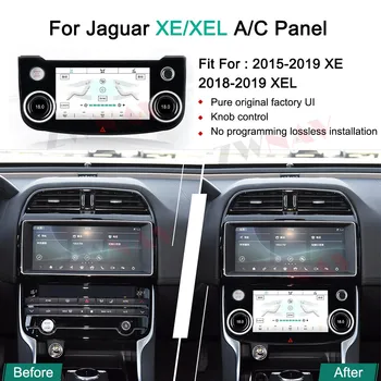 Android Сенсорный Экран Плата Переменного Тока Панель Кондиционирования Воздуха Для Jaguar XE XEL AC Автомобильный Мультимедийный Плеер Стереоприемник Головное Устройство Авто
