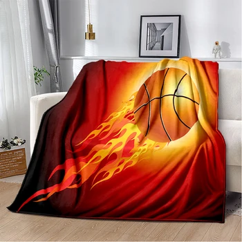 Баскетбольное легкое теплоизоляционное одеяло на заказ для детей и взрослых; офисные одеяла; Спортивное одеяло; Одеяло для дивана-кровати.