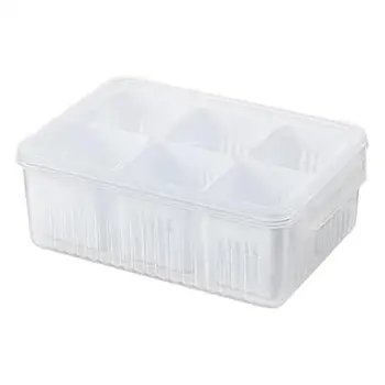 Коробка для хранения свежих продуктов в холодильнике 6-в-1 Коробка для хранения свежих продуктов в холодильнике Ситечко для хранения свежих продуктов в холодильнике