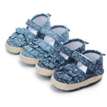 Детская обувь Модная обувь принцессы для младенцев и малышей, мягкая противоскользящая подошва, первые ходунки, обувь для детской кроватки от 0 до 2 лет