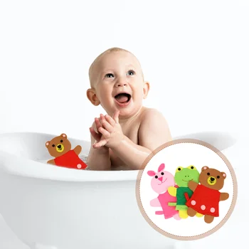 3 Шт Детская щетка для ванны Игрушки для младенцев Детская Губка для душа для малышей Детский Скруббер из полиэфирного волокна Man